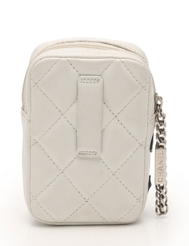 シャネル CHANEL シガレットケース カンボンライン 白 黒 小物 