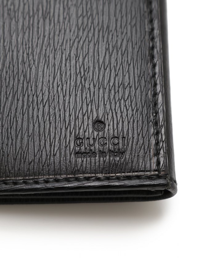 グッチ GUCCI Wホック長財布 ジャッキー 黒 小物 レザー 035 1502  