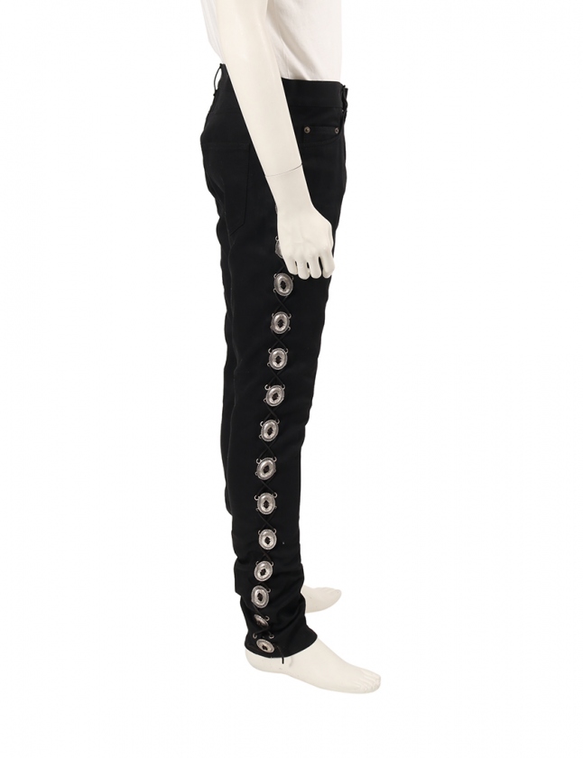 国内正規 Saint Laurent サンローランパリ 甲高 コットンパンツ