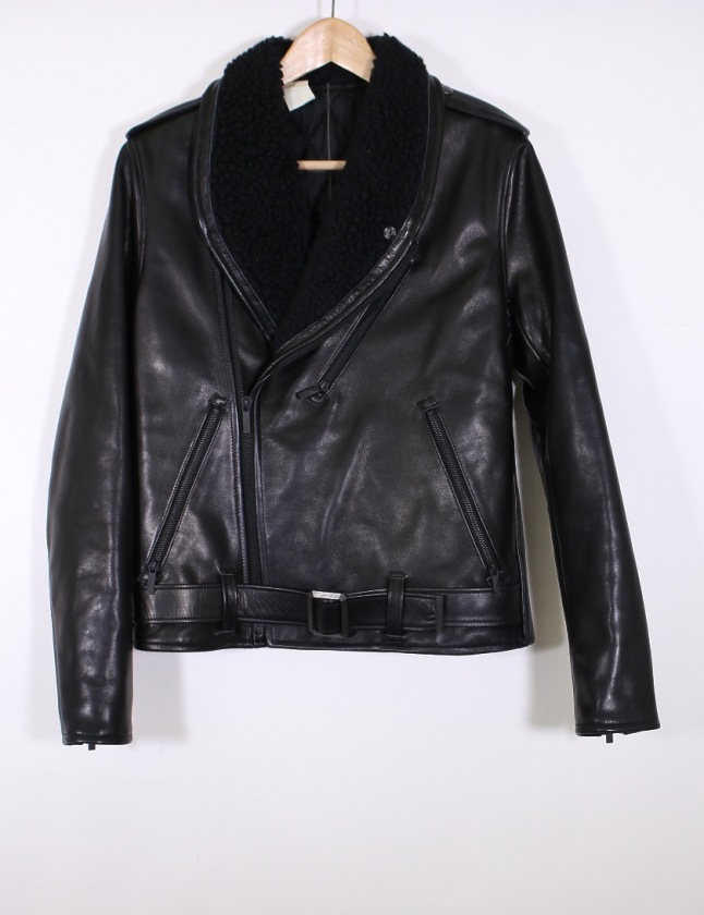 ミスターハリウッド N.HOOLYWOOD レザージャケット 黒 36 アウター 