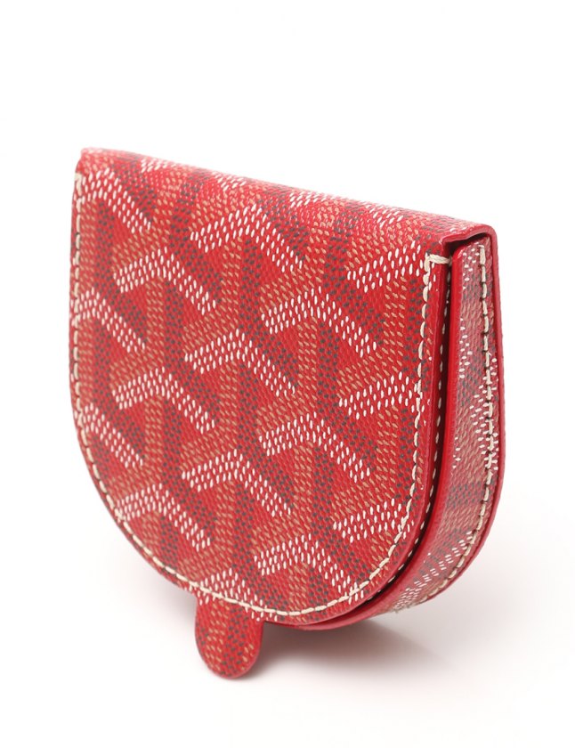ゴヤール GOYARD コインケース 小銭入れ 赤 小物 レザー レディース