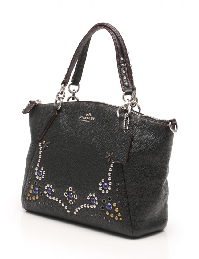 コーチ COACH ハンドバッグ ショルダーバッグ 黒 F59348 レザー コーチ COACH ハンドバッグ ショルダーバッグ 黒 F59348 レザー
