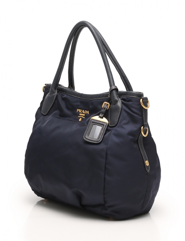 プラダ PRADA トートバッグ ショルダーバッグ ネイビー BR4420