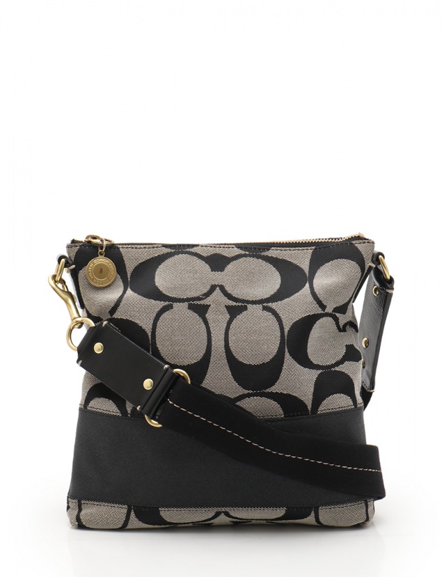 COACH ショルダーバッグ ブラック　グレー　シグネチャー柄 楽天市場】【バッグ】COACH コーチ シグネチャー ショルダー