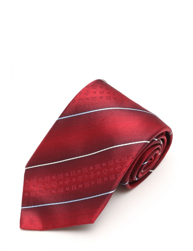Louis Vuitton 赤 ネクタイ シルク ルイヴィトン LOUIS VUITTON ネクタイ レギュラータイ クラヴァット LV