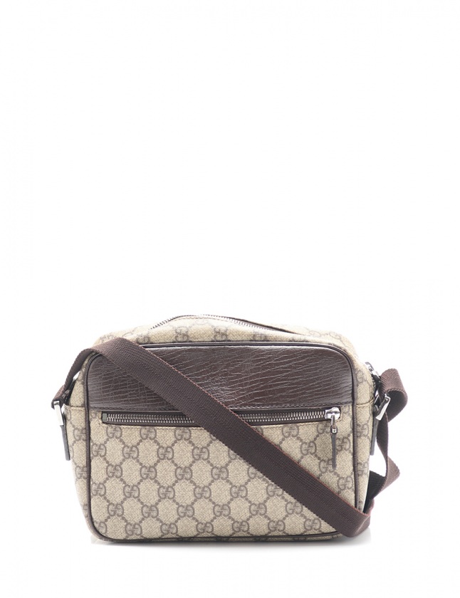 グッチ GUCCI ショルダーバッグ GGスプリーム ベージュ ダークブラウン 