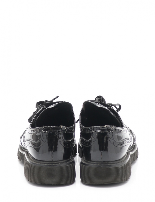 プラダスポーツ PRADA SPORT カジュアルシューズ レースアップ 黒 38.5 