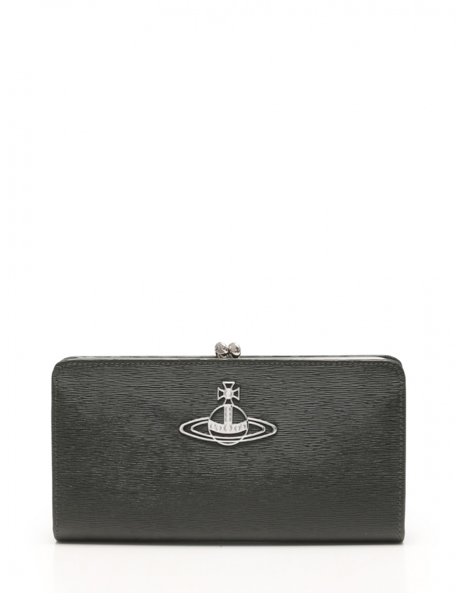 ヴィヴィアンウエストウッド Vivienne Westwood 長財布 ダークグリーン 