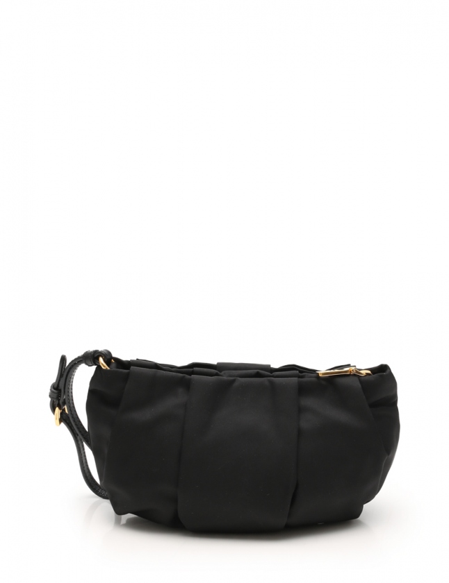 プラダ PRADA ポーチ 黒 小物 ナイロン 1N1422 リボン TESSUTO