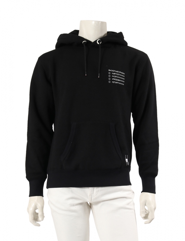 モンクレール Moncler Genius Fragment Design Hiroshi Fujiwara スウェット パーカー 黒 S トップス 長袖 プリント 030 Maglia コットン メンズ 114 ベクトルパーク