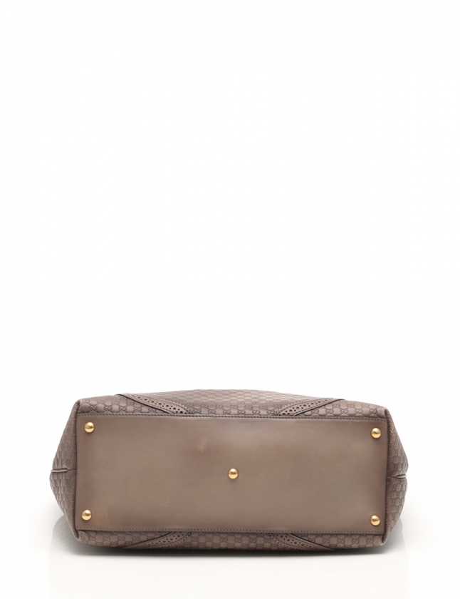 グッチ GUCCI トートバッグ マイクログッチシマ グレー 296910