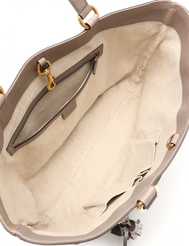 グッチ GUCCI トートバッグ マイクログッチシマ グレー 296910