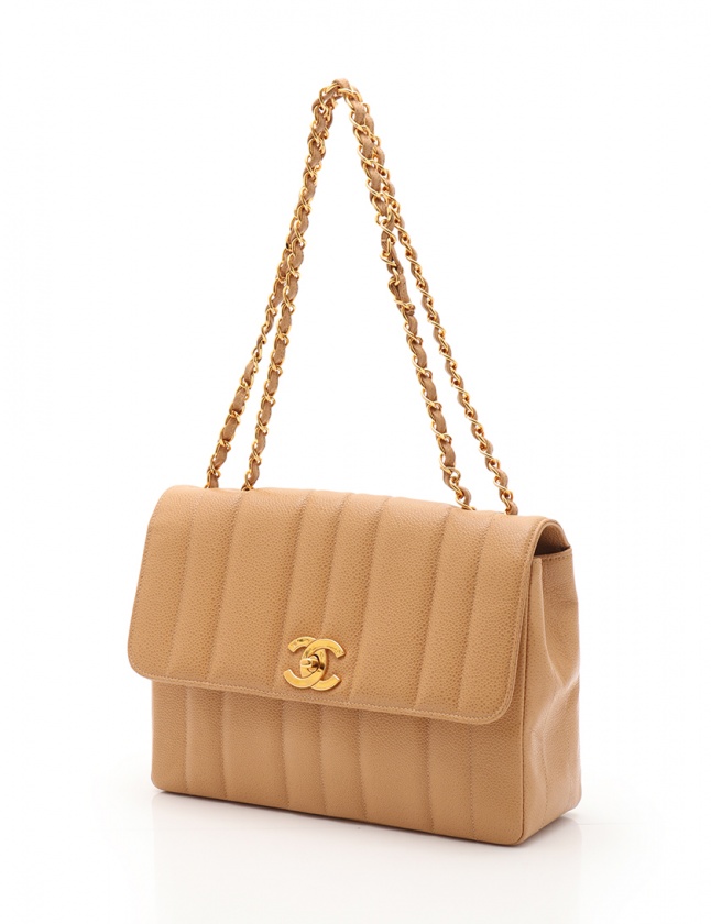 シャネル CHANEL ダブルチェーンショルダーバッグ ココマーク 