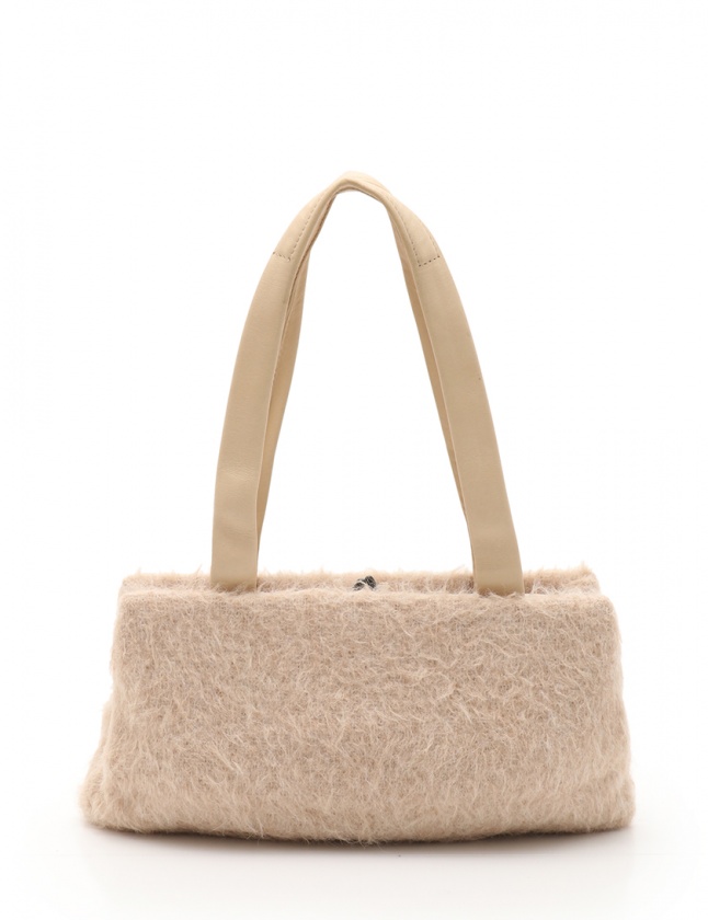 ボッテガヴェネタ BOTTEGA VENETA ショルダーバッグ ファー ベージュ 