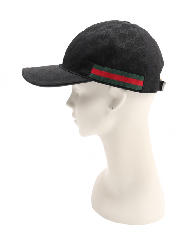 グッチ Gucci 帽子 Ggキャンバス シェリーライン キャップ 黒 緑 赤 小物 キャンバス 0035 メンズ 114 ベクトルパーク