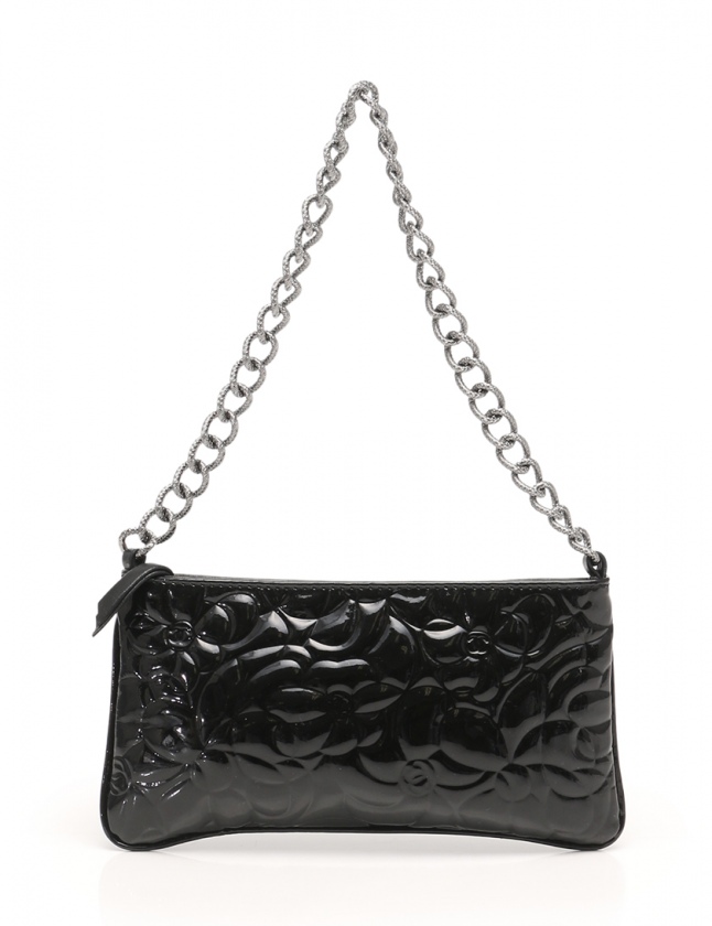 シャネル CHANEL チェーンハンドバッグ アクセサリーポーチ カメリア 