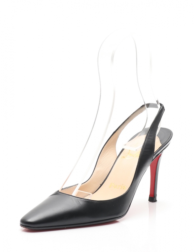 クリスチャンルブタン Christian louboutin バックストラップパンプス 