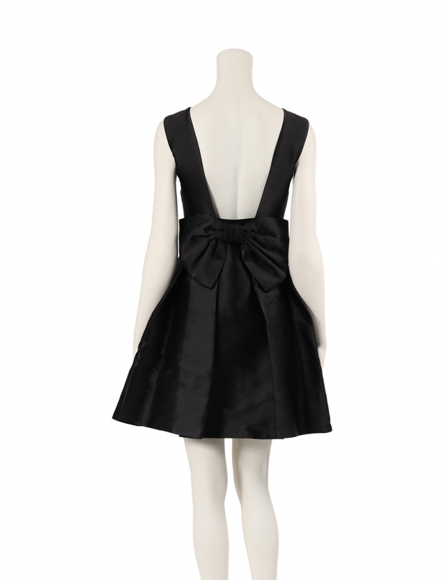 ケイトスペード KATE SPADE ワンピース 黒 0 ノースリーブ ミニ丈 無地