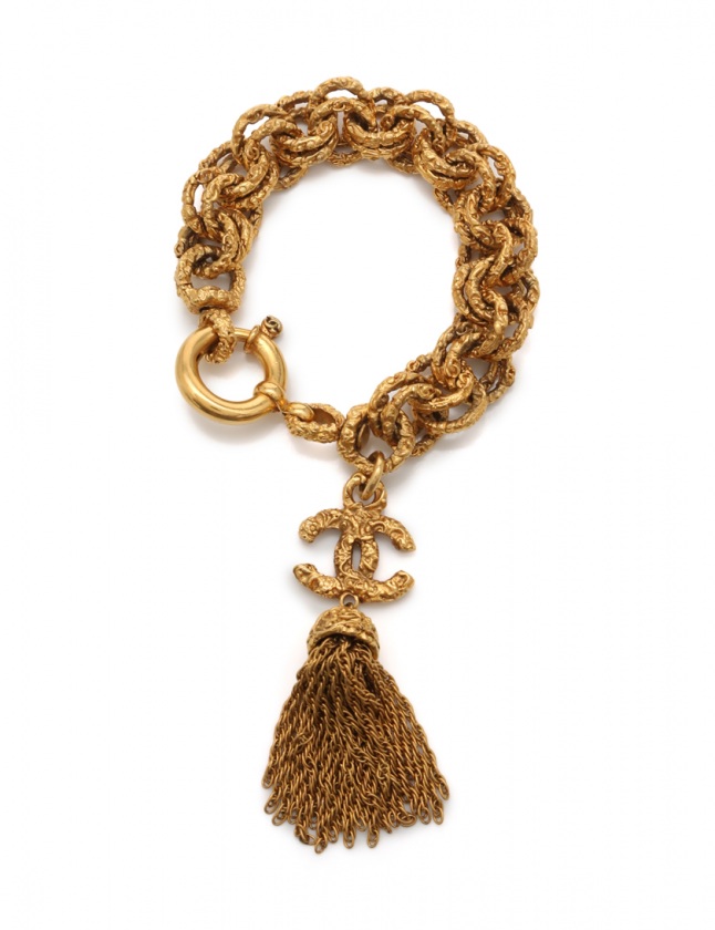 シャネル CHANEL チェーンブレスレット ココマーク ゴールド