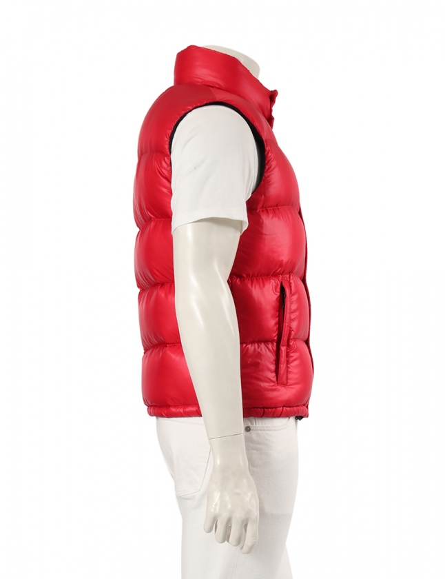 プラダスポーツ Prada Sport ダウンベスト 赤 46 アウター 無地 S ナイロン メンズ 114 ベクトルパーク