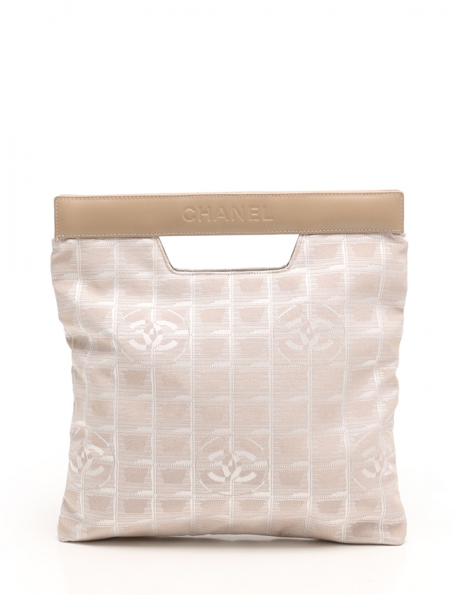 CHANEL クラッチバッグ ベージュ キャンバス 【公式通販】