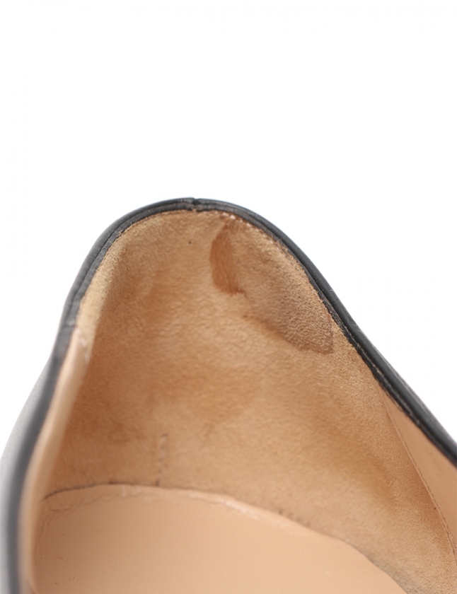 グッチ GUCCI フラットシューズ GGマーモント 黒 37 シューズ 24cm