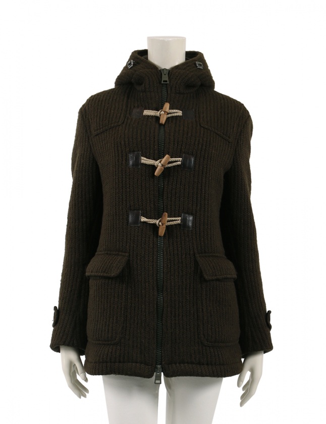 ヘルノHERNO ダッフルコートカーキサイズ44