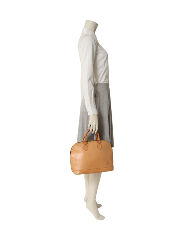 ルイヴィトン LOUIS VUITTON ハンドバッグ アルマ ヌメ革 ナチュラル