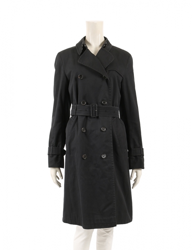 Burberry London ブラック トレンチコート　L BURBERRY LONDON バーバリー トレンチコート ブラック Mサイズ