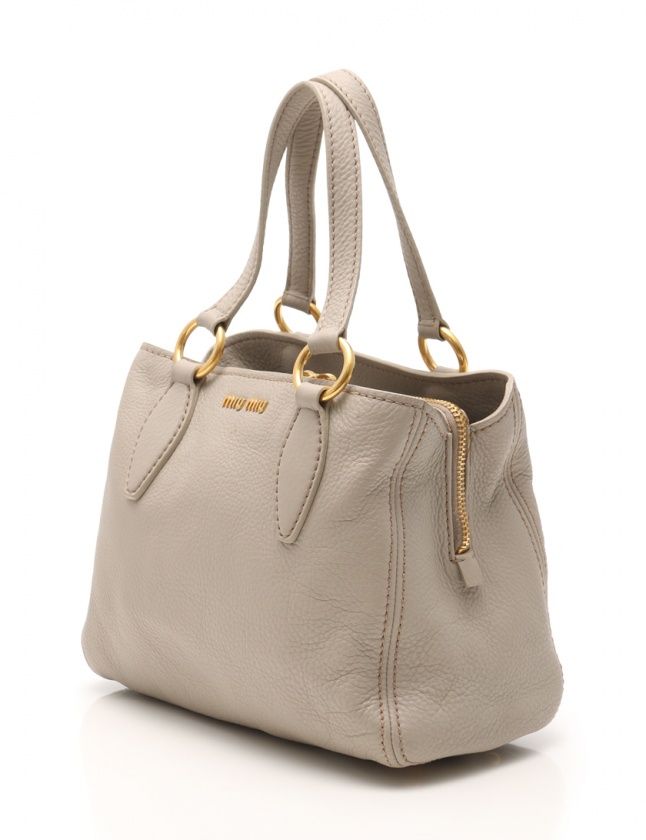 miu miu グレー レザー ハンドバッグ 楽天市場】ミュウミュウ MIU MIU アルカディ レザー バッグ