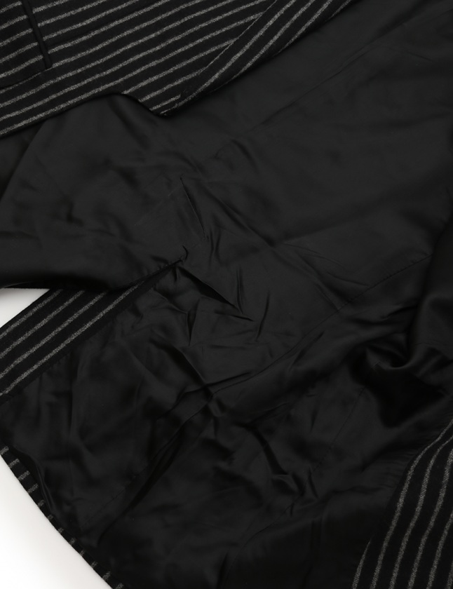 ディオールオム Dior HOMME カッタウェイジャケット 黒 グレー 46