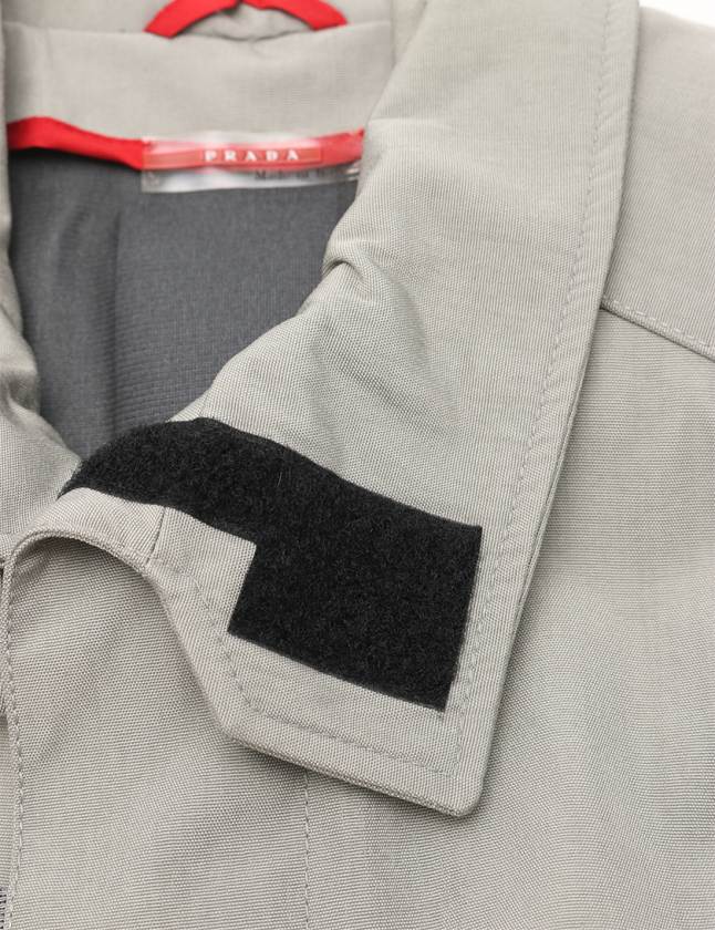 プラダスポーツ PRADA SPORT トップス ベスト グレー 赤 48 トップス