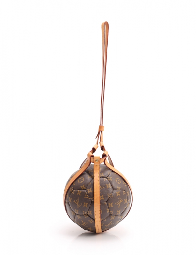 ルイヴィトン LOUIS VUITTON サッカーボール モノグラム 茶 小物 PVC 