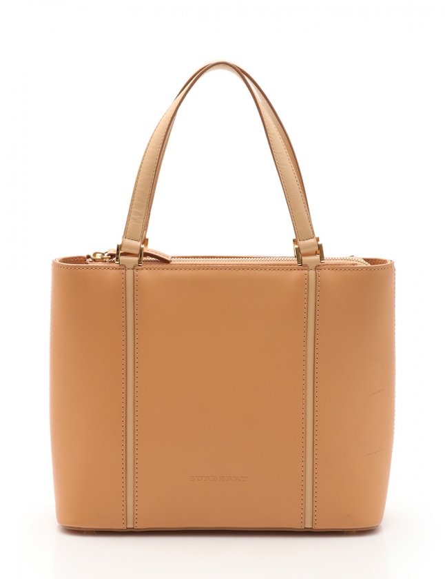 バーバリー BURBERRY ハンドバッグ ベージュ レザー レディース 114 