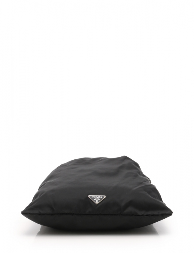 プラダ PRADA 巾着バッグ 黒 ナイロン レディース 114