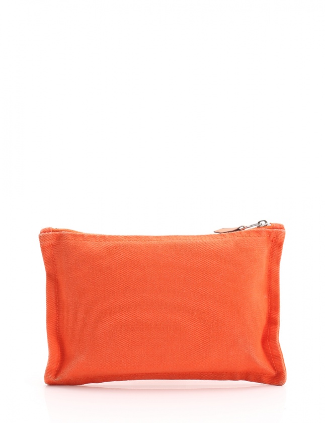 エルメス HERMES フラットポーチ ヨッティングPM オレンジ 小物  