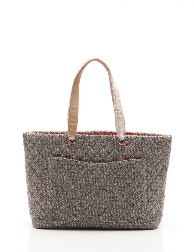 シャネル カンボン ツイード ココマーク ラージ トートバッグ CHANEL