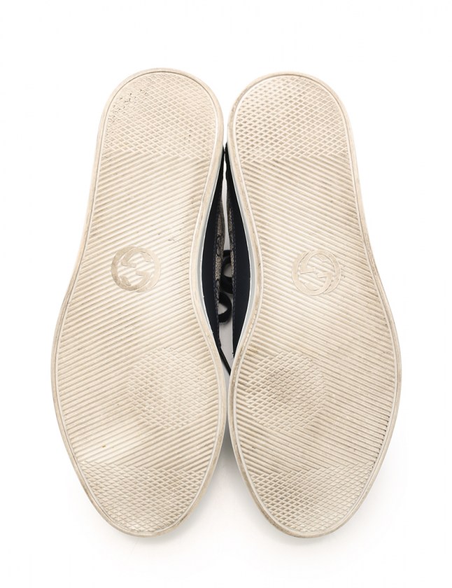 グッチ GUCCI ローカットスニーカー GGスプリーム ネイビー ベージュ 8 