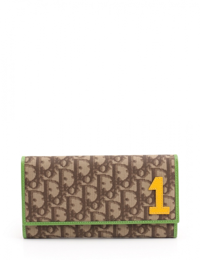 クリスチャンディオール Christian Dior 二つ折り長財布 トロッター 