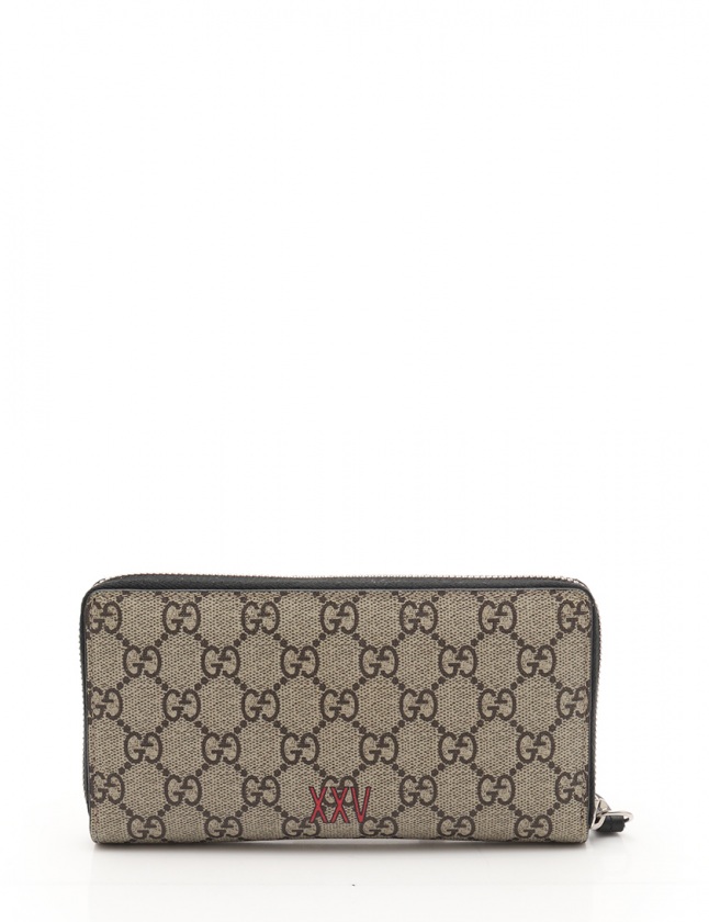 Gucci スプリーム ウルフプリント ジップアラウンドウォレット