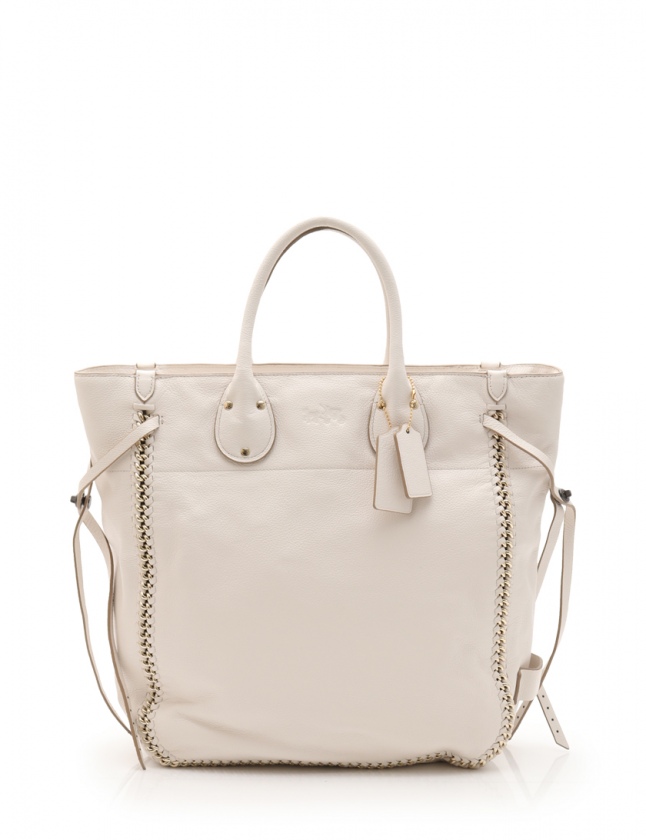 コーチ COACH トートバッグ トール テイタム アイボリー 34751 レザー 