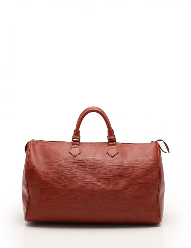 ルイヴィトンボストンバッグスピーディ40 ハンドバッグエピレザーブラウン