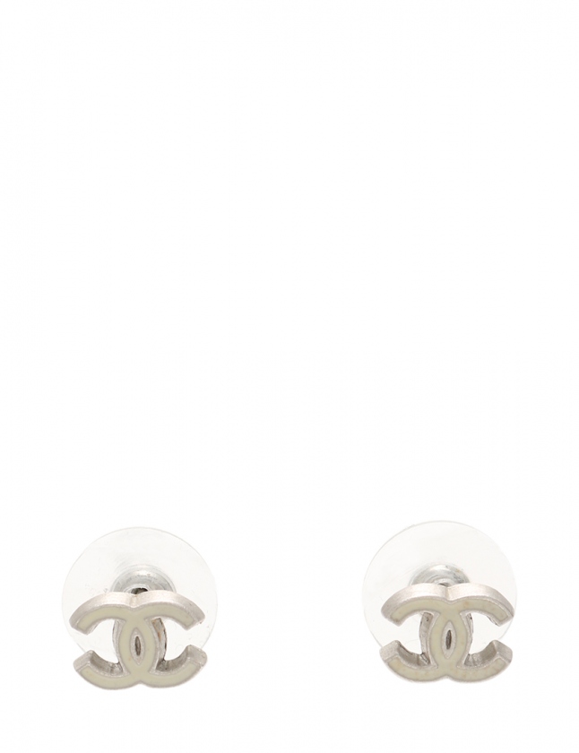 シャネル CHANEL ピアス ココマーク シルバー 白 アクセサリー 06P 