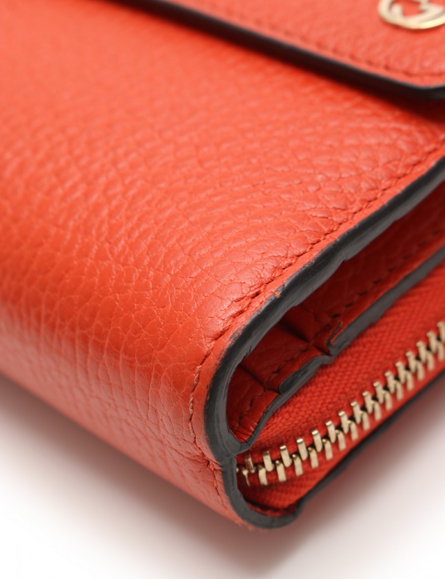 美品✨GUCCI 大容量　長財布　インターロッキング　シボ　オレンジ　レディース 楽天市場】グッチ 長財布 レディース マリーナ フラップ