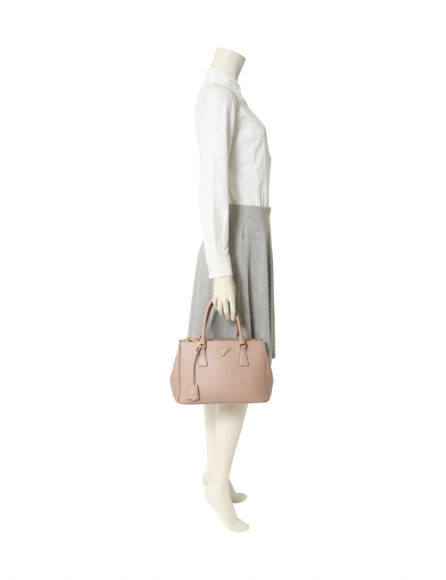 プラダ PRADA ハンドバッグ ショルダーバッグ ピンクベージュ