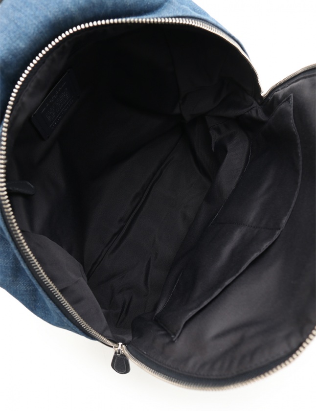 【美品】COACH バックパック リュック パチス チャーリー F28958 コーチ COACH バックパック リュック パチス チャーリー 刺繍 青