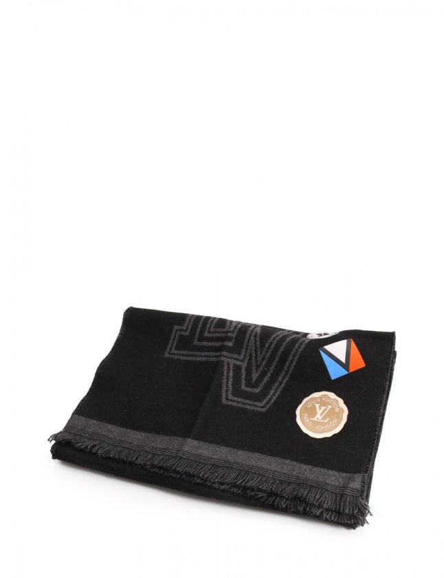 ルイヴィトン LOUIS VUITTON マフラー エシャルプ カレッジ LVリーグ  