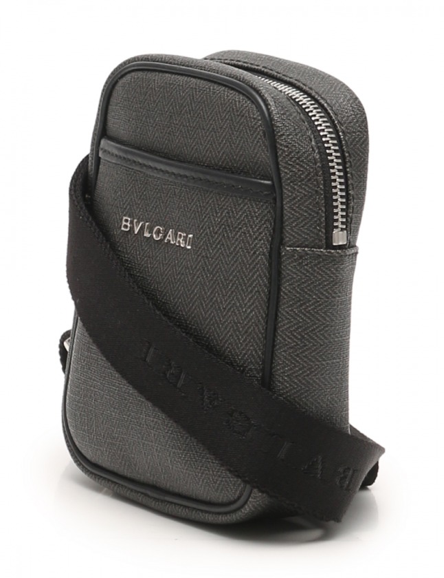 ブルガリ BVLGARI ショルダーバッグ ウィークエンド グレー 32479 PVC  