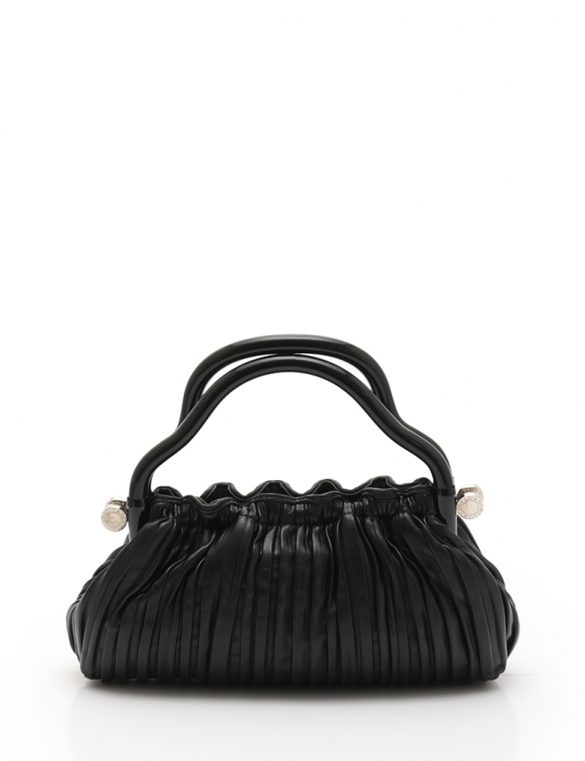 ブルガリ BVLGARI ハンドバッグ ブルガリブルガリ 黒 26339 レザー 