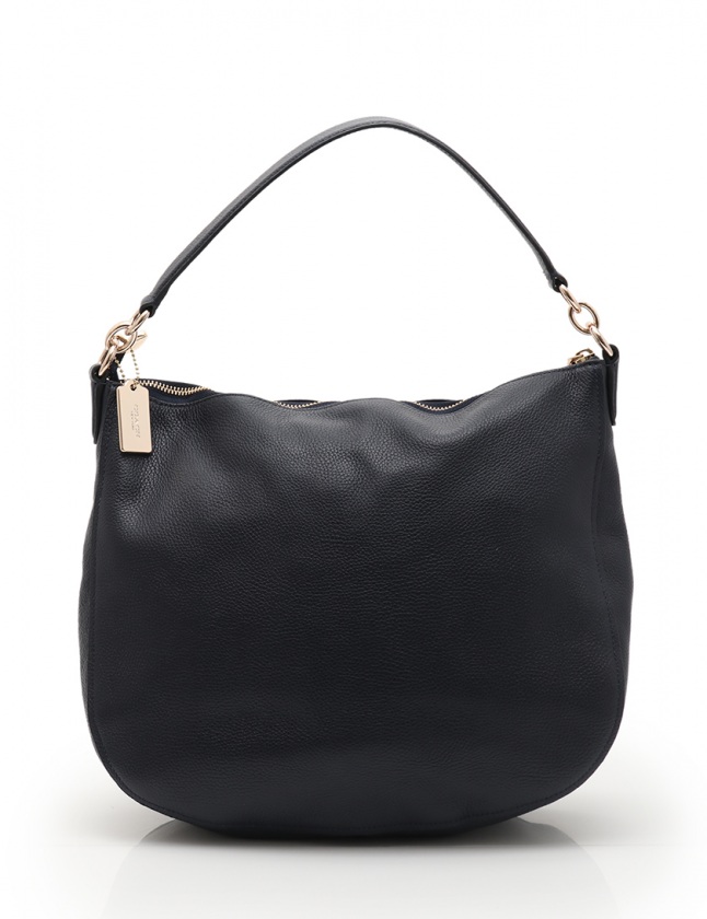 COACH ショルダーバッグ 36762 2way ターンロック ブラック 本革